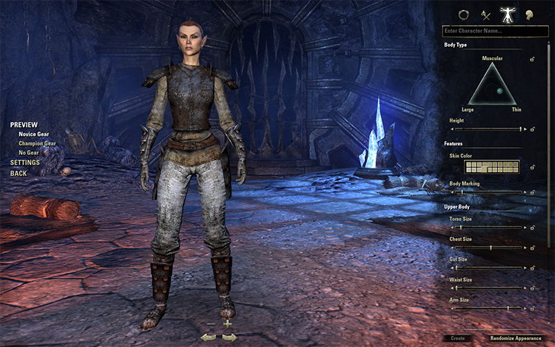 The Elder Scrolls Online: criação de char