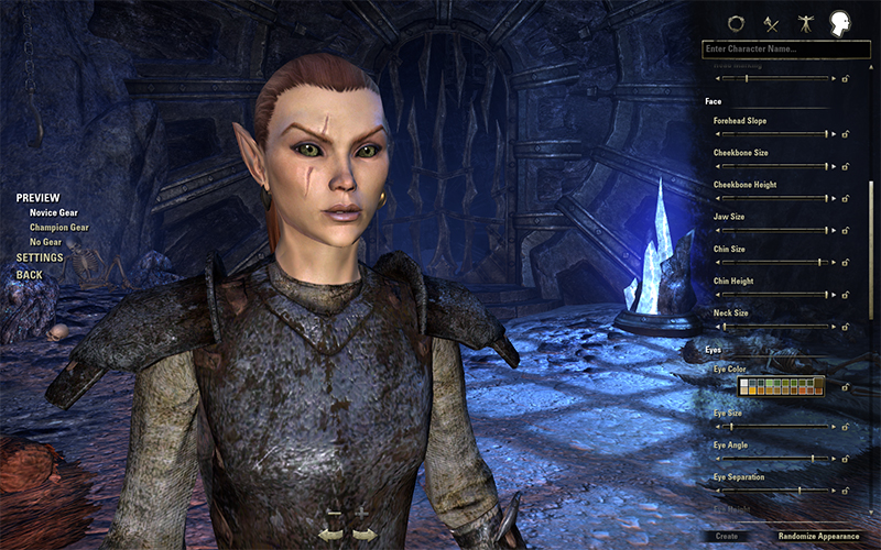 The Elder Scrolls Online: criação de char