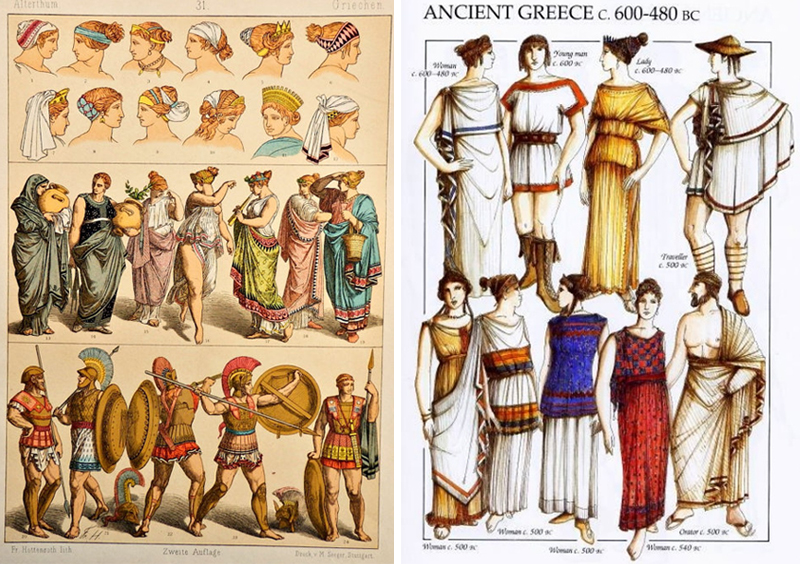 roupas grecia antiga
