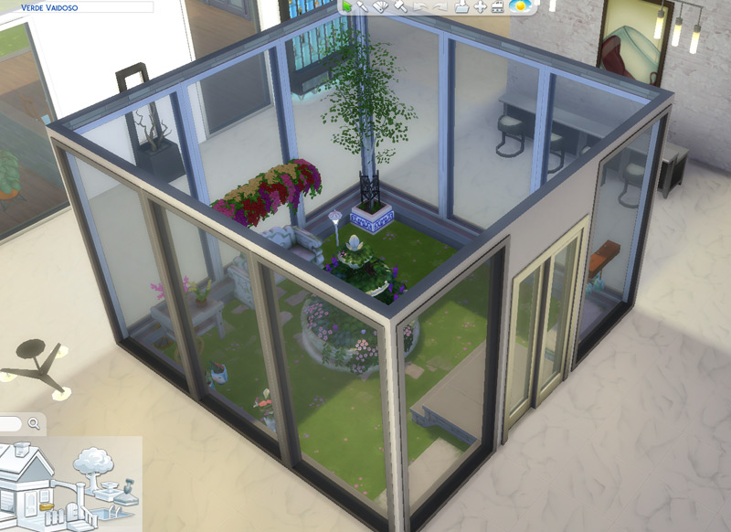 Jardim de inverno - Virei arquiteta / decoradora no The Sims 4