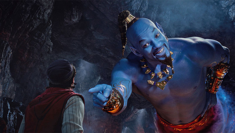 Will Smith como Gênio em Aladdin 2019