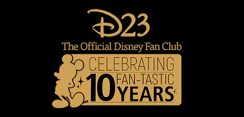 D23 logo - 10 Years Celebration