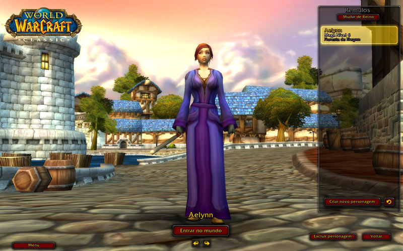 World of Warcraft Classic - meu char na Oceania hahaha